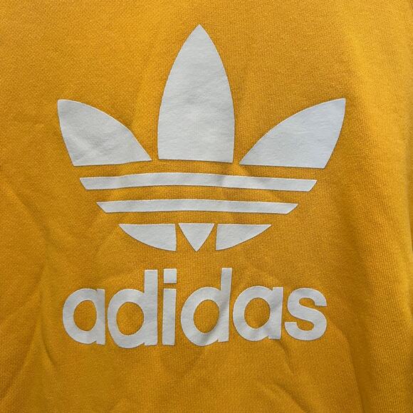 ADIDAS Womens Color Block Logo Hoodie Pastels Sz L Pocket Oversized Streetwear - Picture 4 of 10